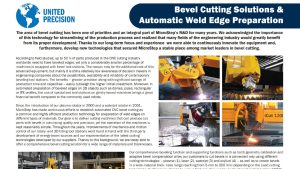 Bevel Cutting Solutions & Automatic Weld Edge Preparation